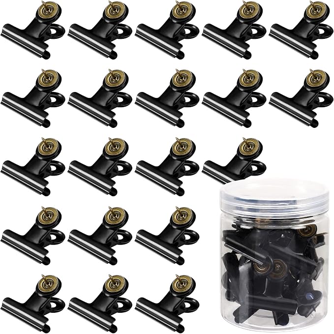 SANNIX 20 Pcs Metal Push Pin Clips 31mm by SANNIX