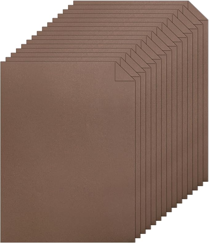 120 Sheets Coffee Color Cardstock 8.5 x 11 Printer Paper, 92lb Dark Brown Card stock for DIY Cards Making, Crafting, Thank You Cards, Invitations, Menus-DeskLoop Office