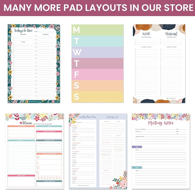 bloom daily planners Timed Work & Personal To Do List Planning Pad - Image 8