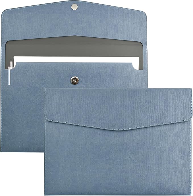 VANRA 1 Piece PU Leather Envelope File Folders A4 Paper Document Filing by VANRA