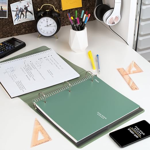 Five Star Spiral Notebook + Study App, 1 Subject, Graph Ruled Paper, 8-1/2" x - Image 9