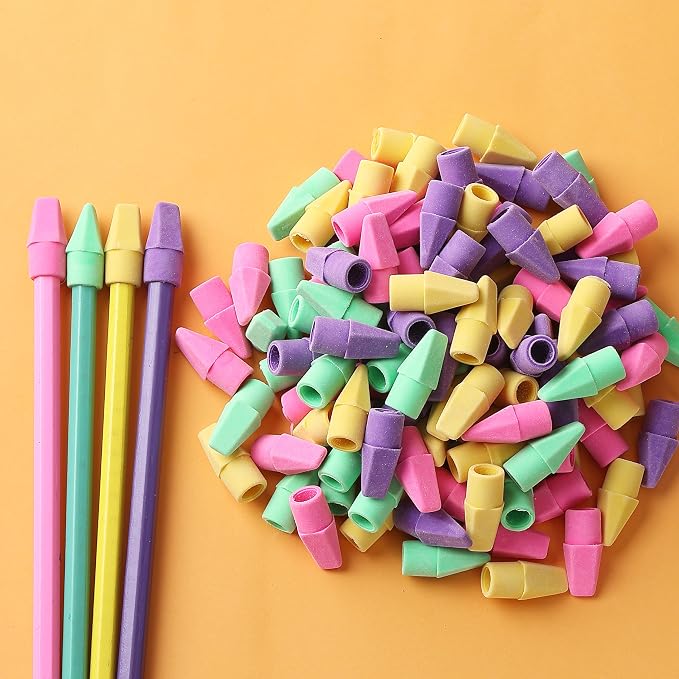 Mr. Pen- Pencil Erasers Toppers, 500 Pack, Vibrant Colors | Erasers - Image 6