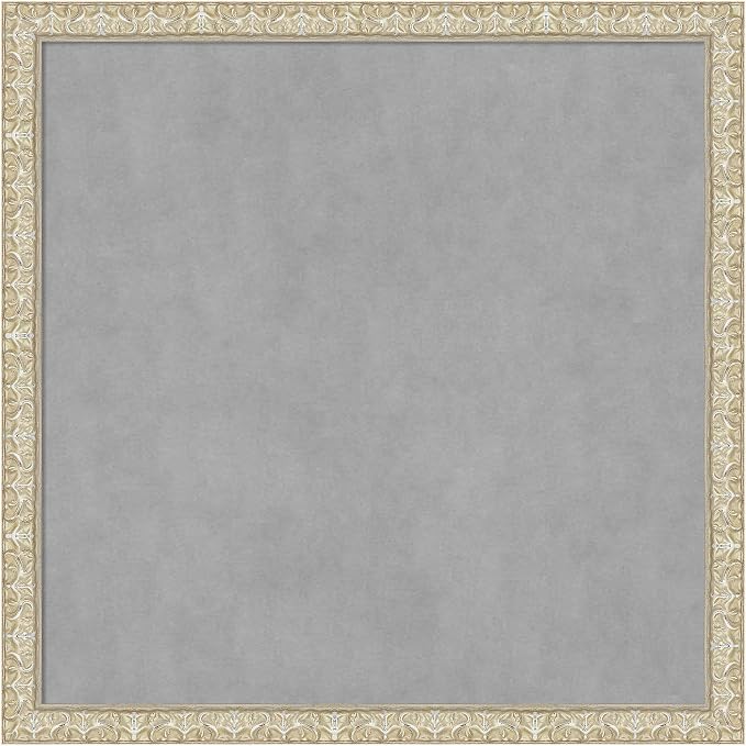Amanti Art Silver Framed Magnetic Board 26x26 Medium Vision Board by AmantiArt