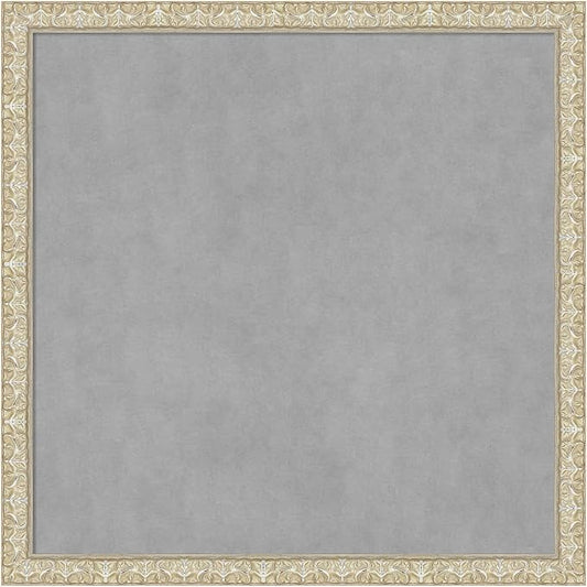 Amanti Art Silver Framed Magnetic Board 26x26 Medium Vision Board by AmantiArt