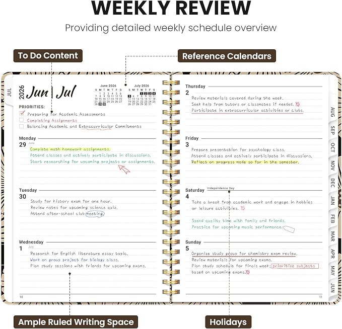 Planner 2026-2027, Monthly and Weekly Academic Planner July 2026 - Image 3