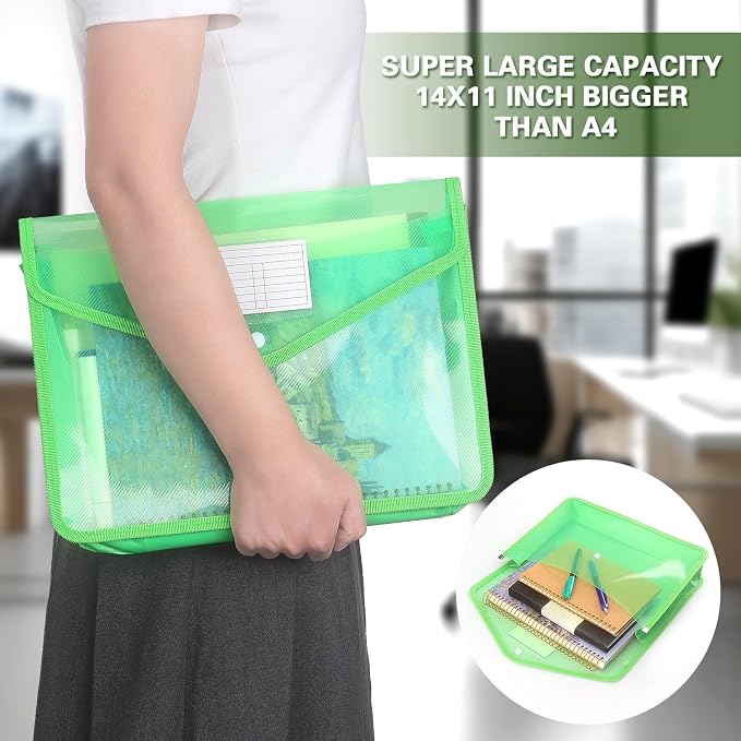 Plastic Expanding File Folder, Transparent envelopes - Image 6