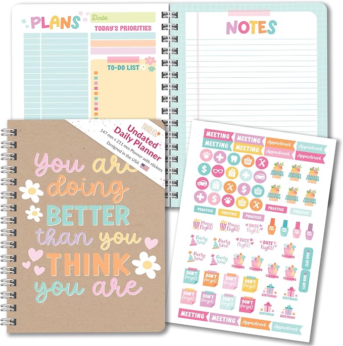 Hadley Designs Undated Daily Planner by HadleyDesigns