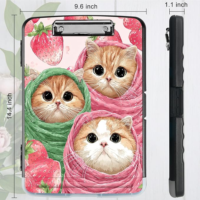 A4 Clipboard with Storage Pen Holder, Clipboards Organizer Nursing Clipboard - Image 4