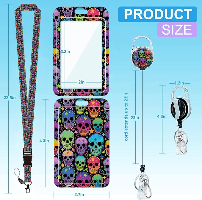 Badge Lanyard, Retractable Badge Holder - Image 2