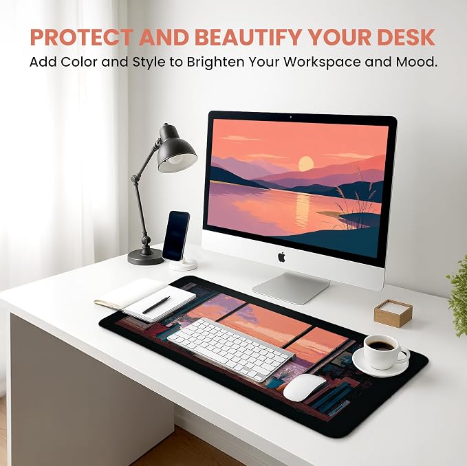 Aesthetic Desk Mat, Cute Cozy Cat Desk Pad Protector - Image 6