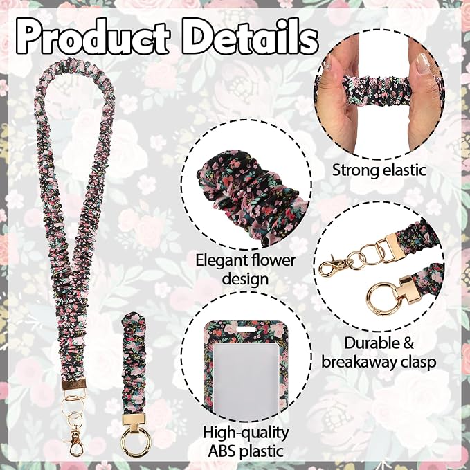 Teacher Lanyard, Scrunchie Lanyard - Image 5