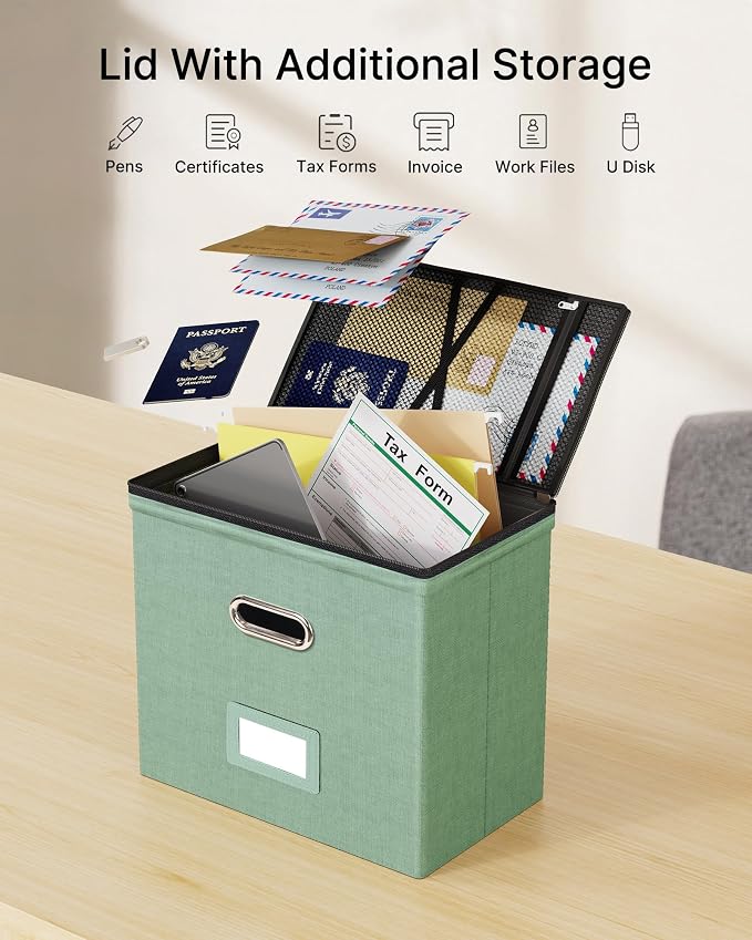 Oterri 2 Pack File Organizer Boxes - Image 2