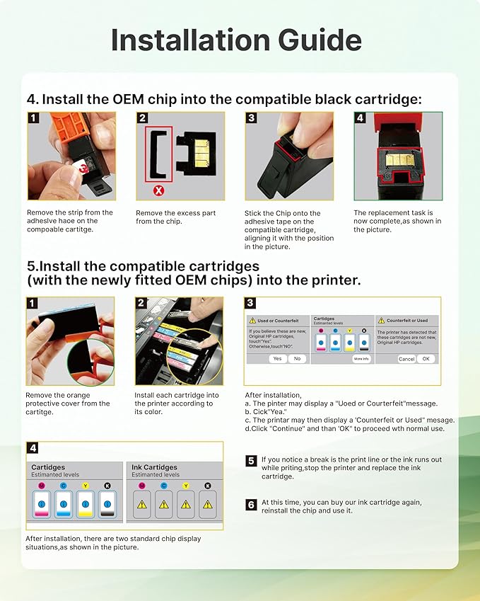 923 Ink Cartridges for HP Printers Replacement for HP Ink 923 923XL 923e Use with OfficeJet Pro 8135e 8130e 8139e 8138e 8122e 8120 8124e 8125e 8130 8132e 8134e Printer (Black Cyan Magenta Yellow)-DeskLoop Office