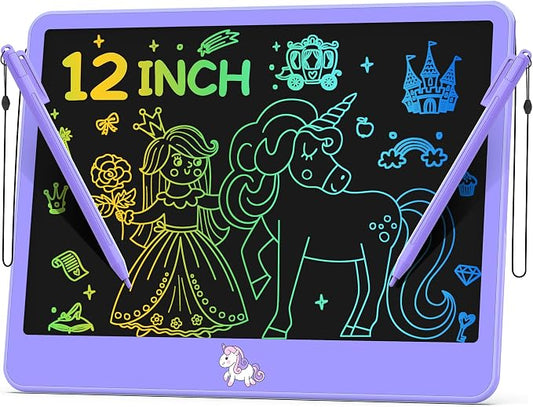 Hockvill LCD Writing Tablet for Kids 12 Inch, Kids Learning Toys Drawing Pad by hockvill