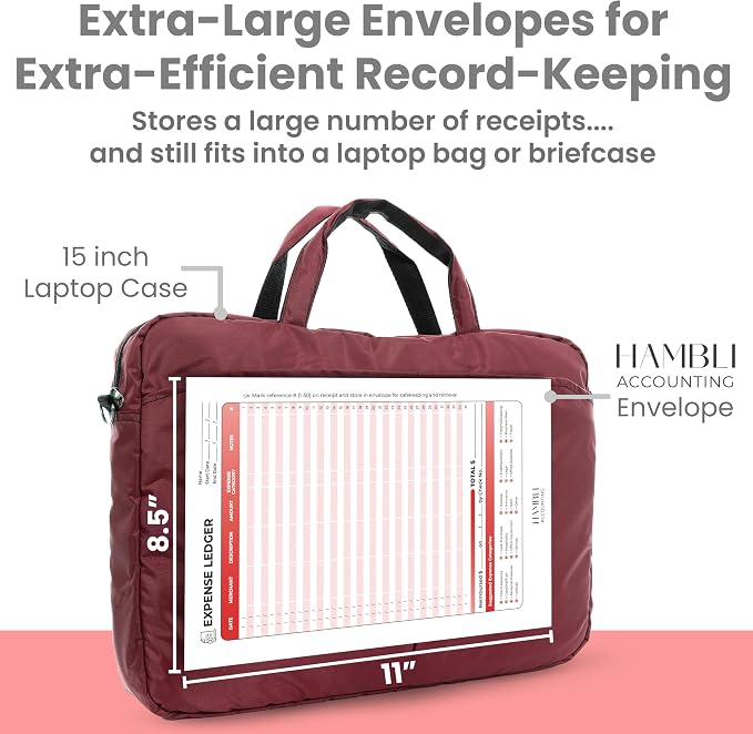 Extra Large Receipt Envelope & Receipts Organizer - Image 6