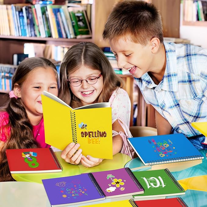 Yahenda 6 Pcs Spiral Notebook Bulk A5 Journal Lined 8.3'' x 5.5'' Writing Composition Paper Small Notepad Subject Notebook for Students Office Business Back to School Supplies (Mixed Colors)-DeskLoop Office