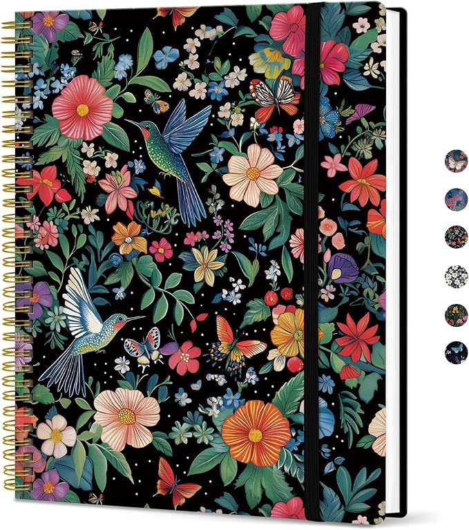 Taja Large Spiral Lined Journal by Taja