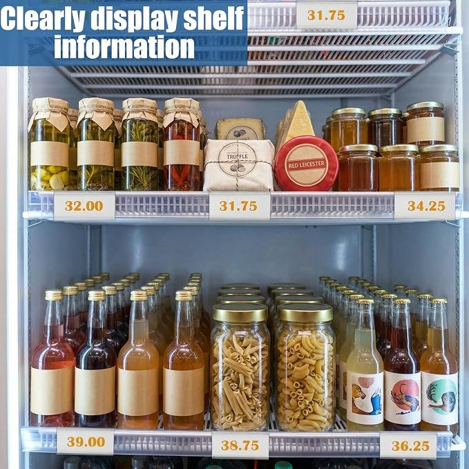 Kathfly 50 Pack Wire Shelf Label Holders Shelf Cable Tags - Image 5