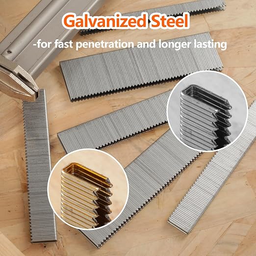 1000-Count 1 Inch Length, 18 Gauge 1/4 Inch Narrow Crown Staples, Heavy Duty - Image 4
