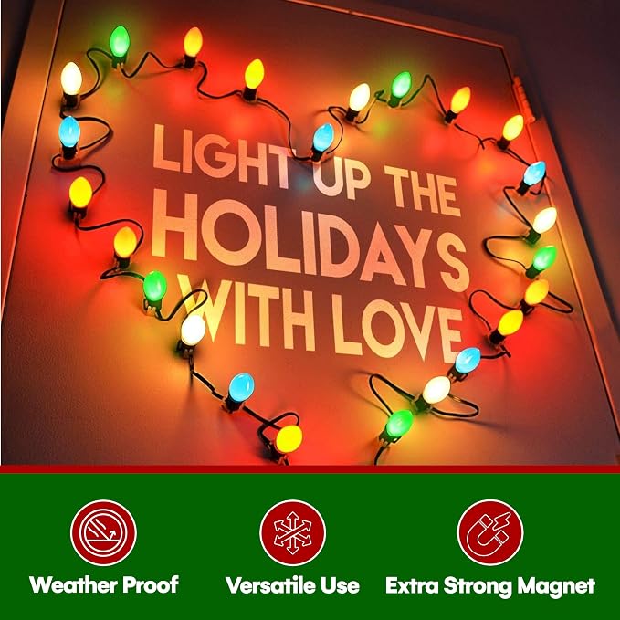 Signs Authority 100 Pack Extra Strong Magnetic Christmas Light Clips - Image 5