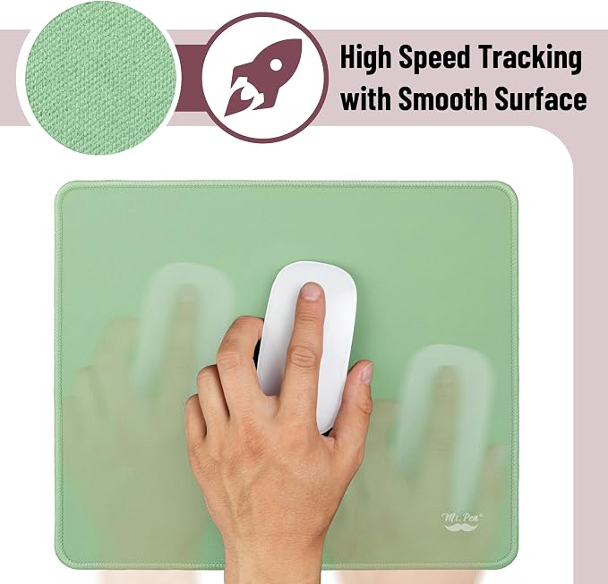 Mr. Pen- Mouse Pad with Anti-Fray Stitched Edges, 12.5"x 10.5", 2 Pack | Light - Image 4