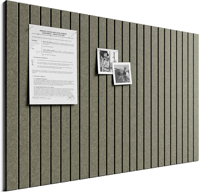 Bumusty Large Cork Board Alternative-36 x 24" Felt Bulletin Board Tiles by BUMUSTY
