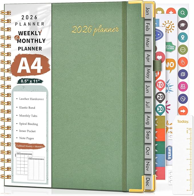 2026 Planner, Weekly and Monthly Calendar Planner from January 2026 by Unknown