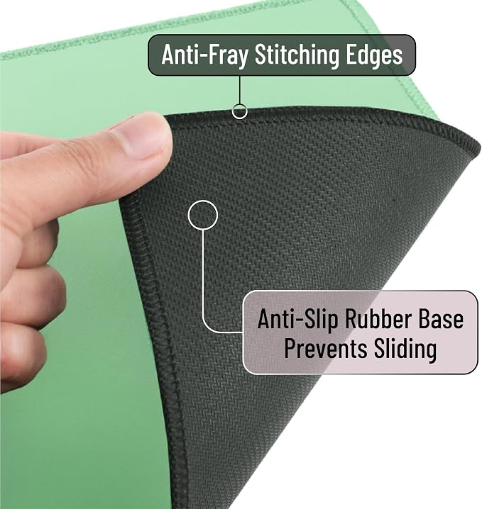 Mr. Pen- Mouse Pad with Anti-Fray Stitched Edges, 12.5"x 10.5", 2 Pack | Light - Image 3