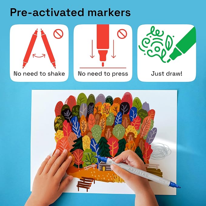 ARTISTRO 12 Acrylic Paint Markers - Image 7
