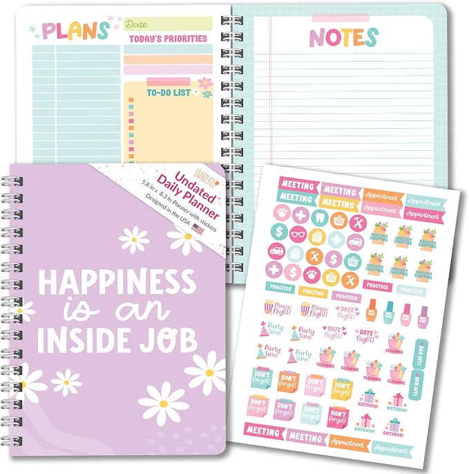 Hadley Designs Undated Daily Planner by HadleyDesigns