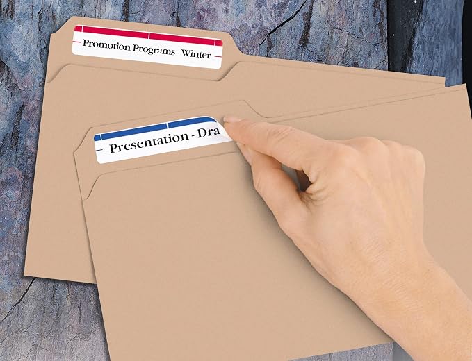 Avery File Folder Labels on 4" x 6" Sheets, Removable Adhesive, 2/3" x 3-7/16" - Image 5