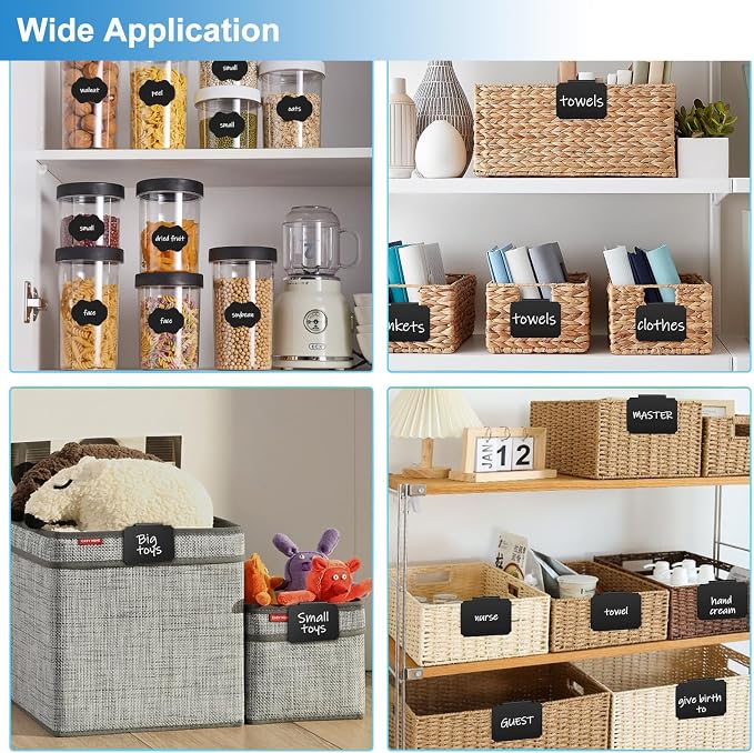 18Pcs Basket Labels for Storage Bins, Erasable Bin Basket Labels Clip On - Image 6