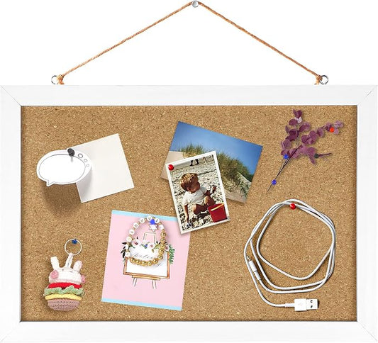 Cork Board Bulletin Board 12 x 7.8 Inches by HOMECRAFTBEAUTYBABY