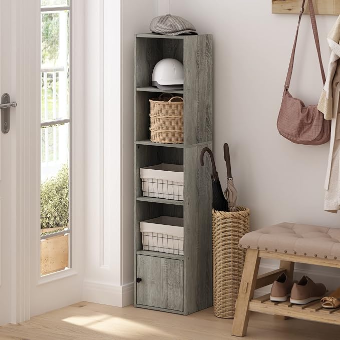 Furinno LUDER Book Shelf, 5-Tier Modern Bookshelf, Bookcase - Image 5