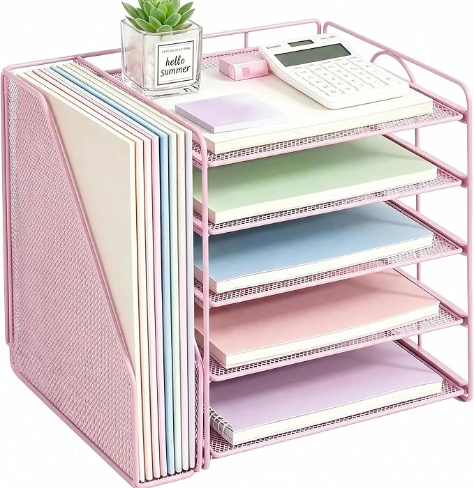 OPNICE Desk Organizer, 5-Tier Paper Organizer Letter Tray by OPNICE