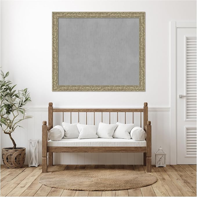Amanti Art Silver Framed Magnetic Board 47x55 Oversize Vision Board - Image 5