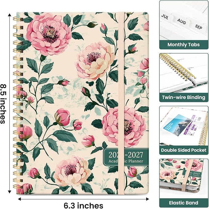 Planner 2026-2027, Academic Year Monthly and Weekly Calendar Planner, Jul 2026 - Image 4