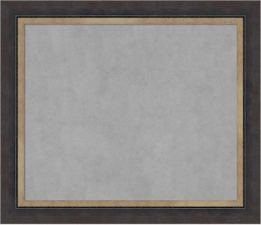 Amanti Art Black Framed Magnetic Board 25x29 Medium Vision Board by AmantiArt