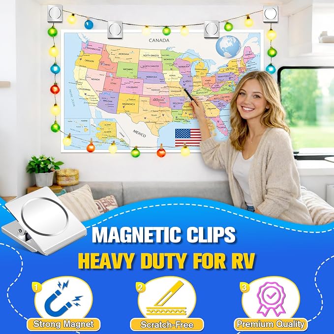 Grtard Strong Magnetic Clips, 2.2 Inch Extra Large Magnetic Clips Heavy Duty - Image 5