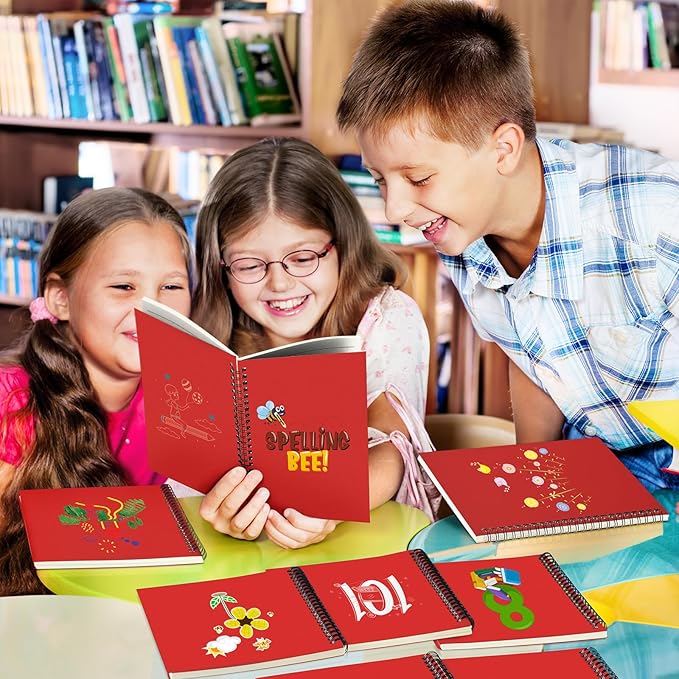 Yahenda 72 Pcs Spiral Notebook Bulk A5 Journal Lined 8.3'' x 5.5'' Writing Composition Paper Small Notepad Subject Notebook for Students Office Business Back to School Supplies (Red)-DeskLoop Office