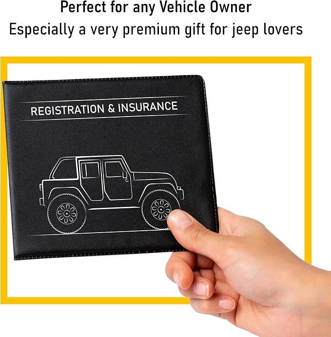 CANOPUS Car Registration and Insurance Holder, Car Document Holder, Vehicle - Image 5