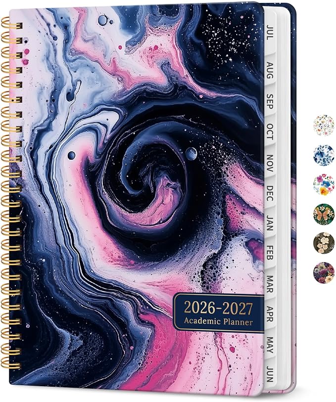 Planner 2026-2027, Academic Year Monthly and Weekly Calendar Planner, Jul 2026 by Taja