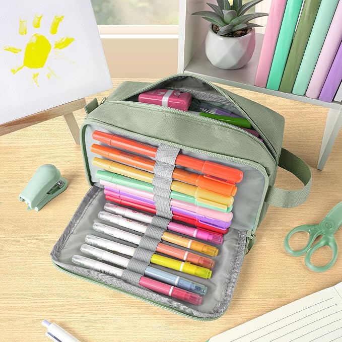 Sooez Original High Capacity Pencil Case, Big Pencil Bag Pouch Box Organizer - Image 2