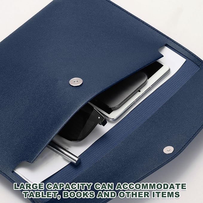 PATIKIL PU Leather A4 File Folder, Document Holder Filing Organizer Portfolio - Image 3