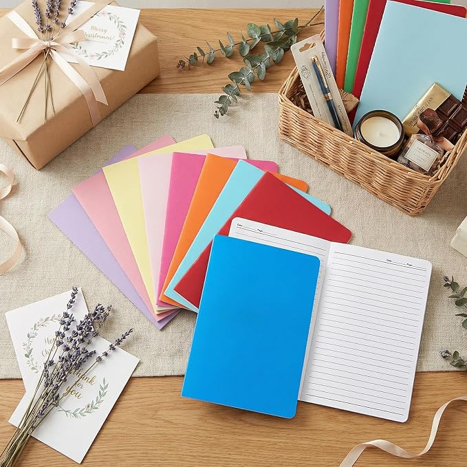 BESARME 60 Pcs A5 Lined Notebook Bulk, A5 Journaling Notebooks End of Year Gifts - Image 4