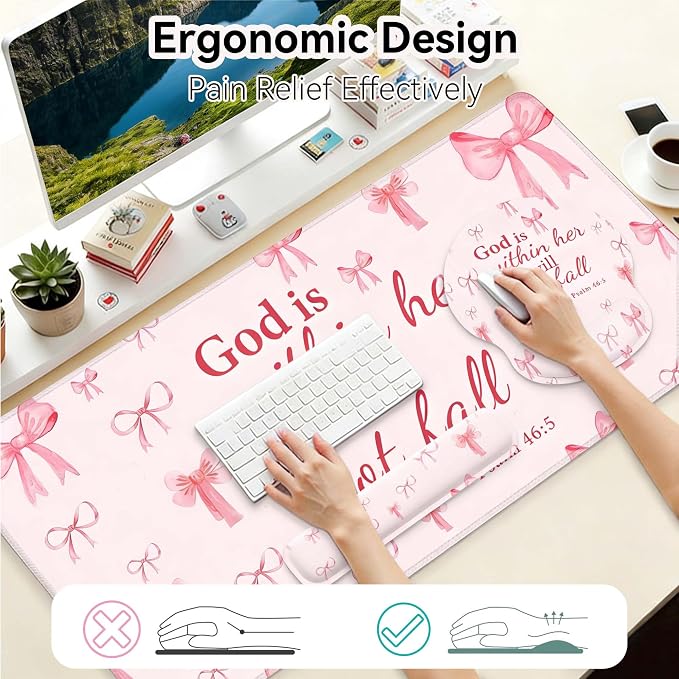Desk Mat Set + Keyboard and Mouse Pad - Image 3