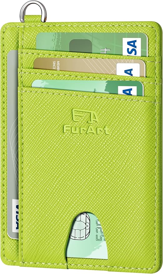 FurArt Slim Minimalist Wallet RFID Credit Card Holder by FurArt