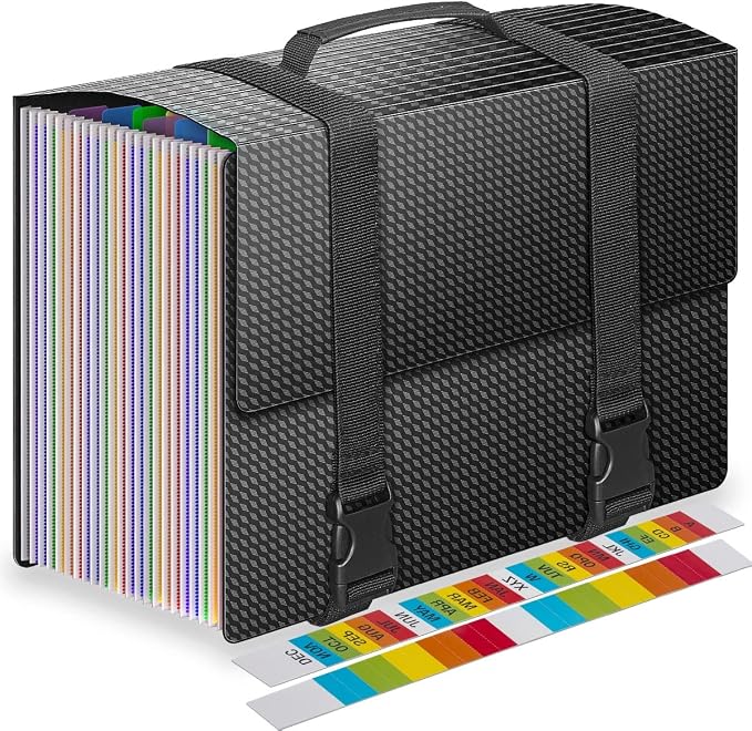 Expanding File Folders, Accordion File Organizer by Fun+storage