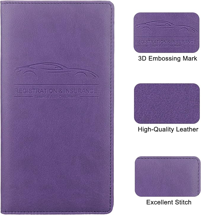 LumiMokki Premium Car Registration & Insurance Card Holder - Image 5