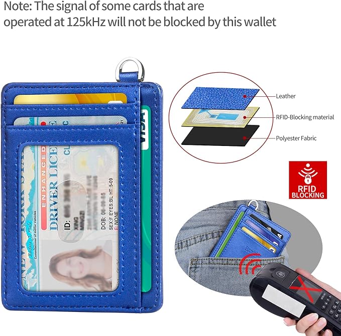 Slim Minimalist Front Pocket Wallet, RFID Blocking Credit Card Holder Wallet - Image 4